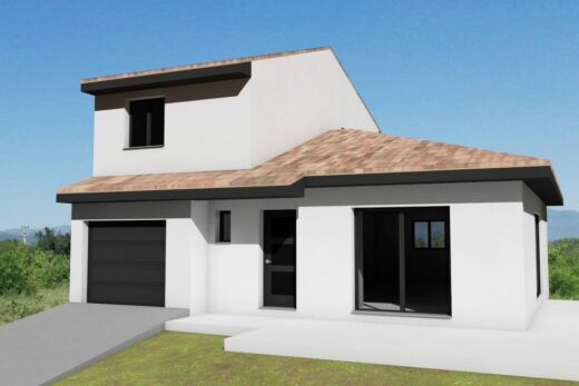 VILLA 3 CHAMBRES 3 FACES AVEC DEMI ETAGE