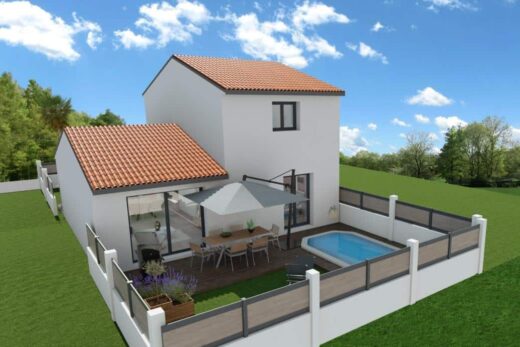 Maison tout confort en demi-étage de 80 m² T4