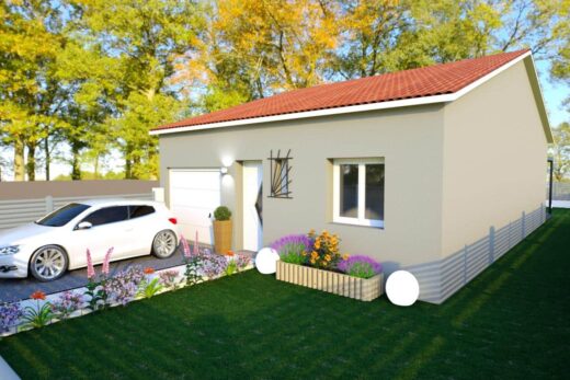 Maison plain-pied de 77 m²