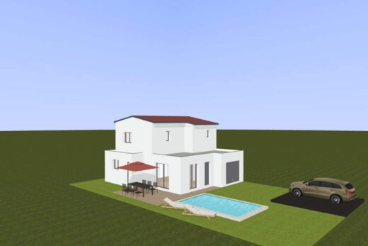 ECO QUARTIER  VILLA ETAGE EN 3 FACES