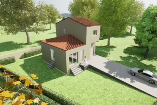 RARE ET A 10 MIN DES PLAGES VILLA ETAGE SUR TERRAIN 3 FACES A THEZA