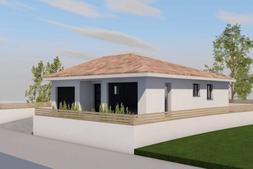 PROCHE DE LA MER VILLA PLAIN PIED T4 A LA PALME