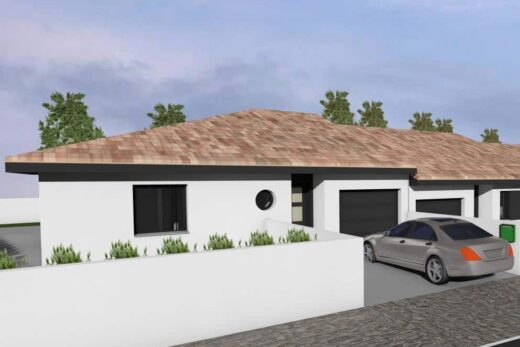 VILLA PLAIN PIED 3 FACES PROCHE TOUS COMMERCES