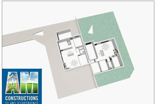 VILLENEUVE LA RIVIERE division parcelle, projet de construction sur terrain de 400m²