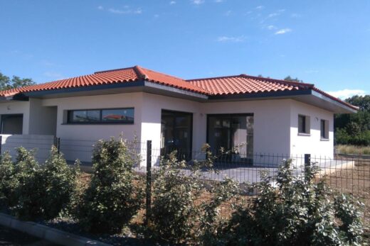 Projet Villa 80m² + garage sur terrain 4 faces